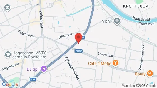 Apartments for rent i Roeselare - kort over placeringen