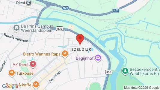Apartments for rent i Diest - kort over placeringen