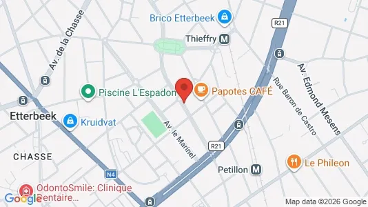 Apartments for rent i Brussels Etterbeek - kort over placeringen