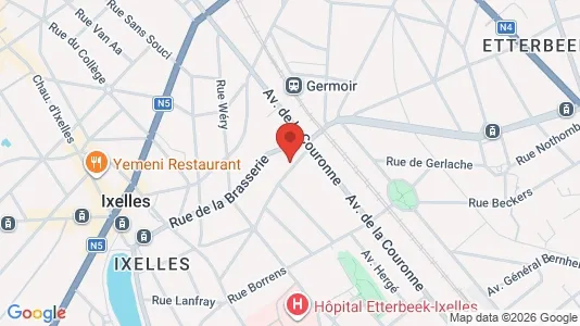 Apartments for rent i Brussels Elsene - kort over placeringen
