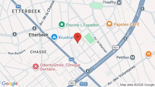 Apartments for rent i Brussels Etterbeek - kort over placeringen