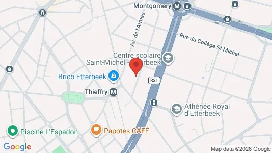 Apartments for rent i Brussels Etterbeek - kort over placeringen