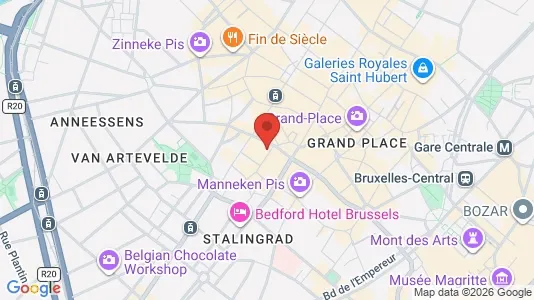 Apartments for rent i Stad Brussel - kort over placeringen
