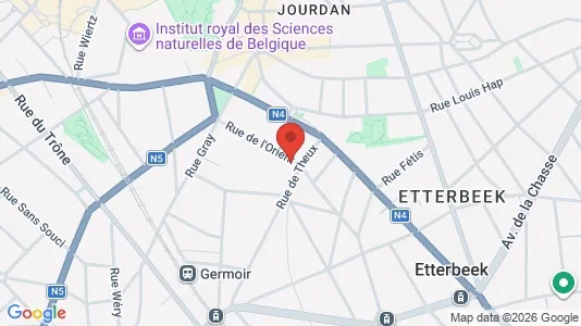 Apartments for rent i Brussels Etterbeek - kort over placeringen