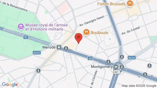 Apartments for rent i Brussels Etterbeek - kort over placeringen