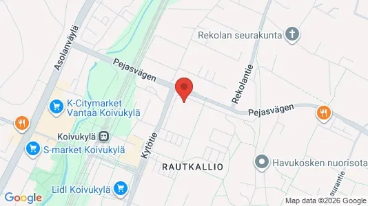 Apartments for rent i Vantaa - kort over placeringen