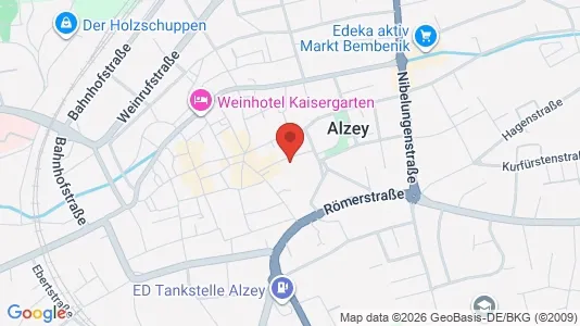 Apartments for rent i Alzey-Worms - kort over placeringen
