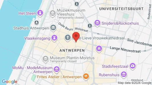 Apartments for rent i Stad Antwerp - kort over placeringen