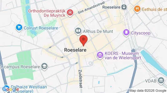 Apartments for rent i Roeselare - kort over placeringen