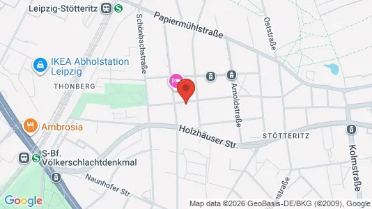 Apartments for rent i Leipzig - kort over placeringen