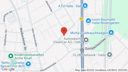 Apartments for rent i Halle (Saale) - kort over placeringen