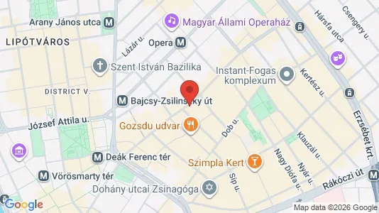 Apartments for rent i Budapest Erzsébetváros - kort over placeringen