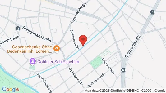 Apartments for rent i Leipzig - kort over placeringen