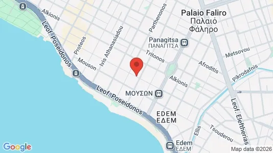 Apartments for rent i Palaio Faliro - kort over placeringen
