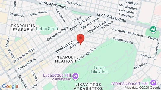 Apartments for rent i Athens Ampelokipoi - kort over placeringen