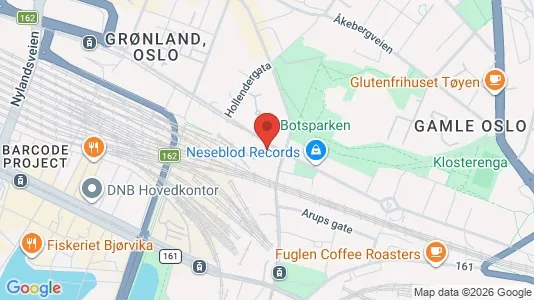 Rooms for rent i Oslo Gamle Oslo - kort over placeringen