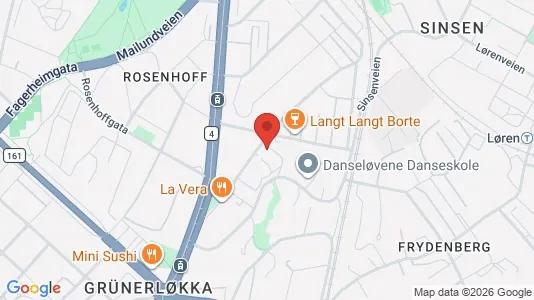 Apartments for rent i Oslo Grünerløkka - kort over placeringen