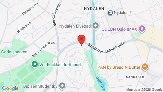 Rooms for rent i Oslo Sagene - kort over placeringen