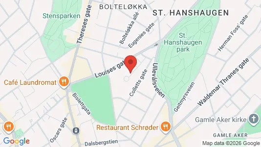 Rooms for rent i Oslo St. Hanshaugen - kort over placeringen