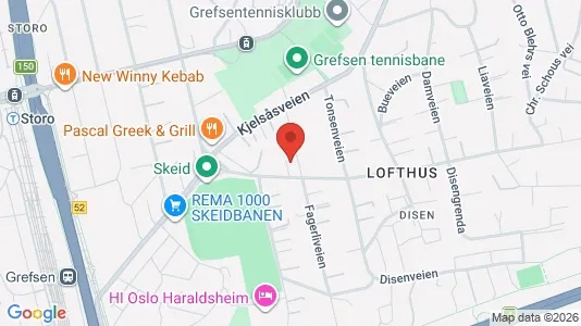Apartments for rent i Oslo Nordre Aker - kort over placeringen