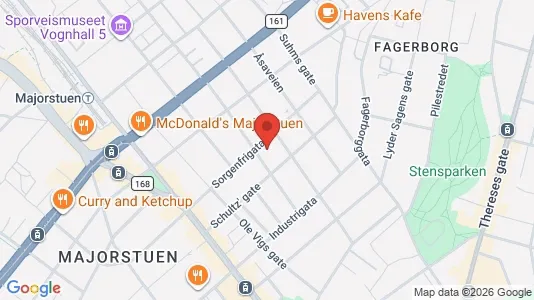 Rooms for rent i Oslo Frogner - kort over placeringen
