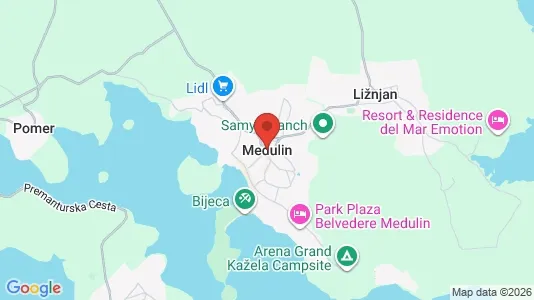 Apartments for rent in Medulin - Photo from Google Street View