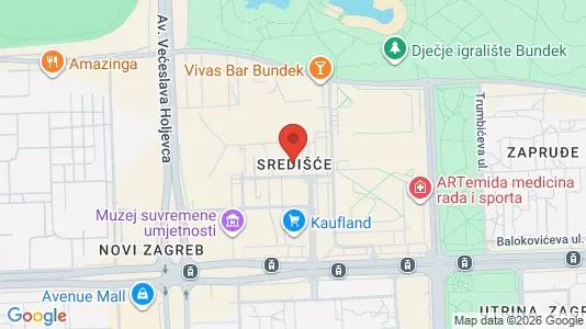 Apartments for rent i Sljeme (Medvednica-Tomislavac) - kort over placeringen