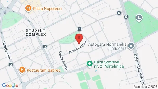 Apartments for rent i Timişoara - kort over placeringen
