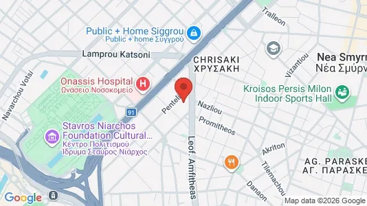 Apartments for rent i Kallithea - kort over placeringen