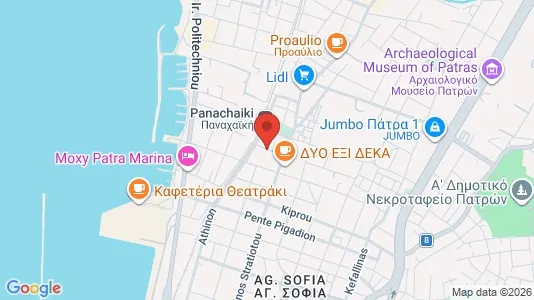 Apartments for rent i Patras - kort over placeringen