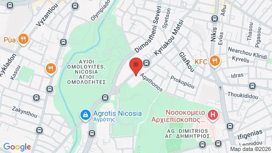 Apartments for rent i Nicosia Lefkosia - kort over placeringen
