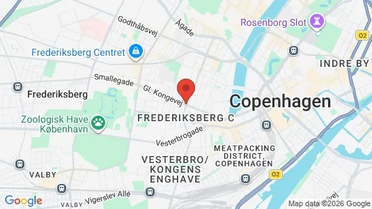 Rooms for rent i Frederiksberg C - kort over placeringen