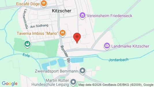 Apartments for rent i Leipzig - kort over placeringen