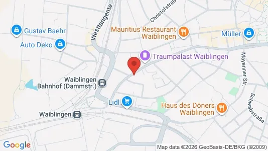 Apartments for rent i Rems-Murr-Kreis - kort over placeringen