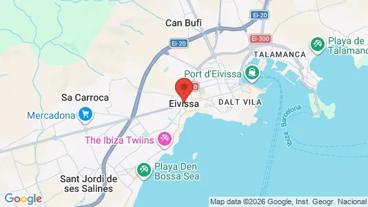 Apartments for rent i Eivissa - kort over placeringen