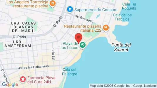 Apartments for rent i Torrevieja - kort over placeringen