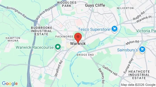 Houses for rent i Warwick - Warwickshire - kort over placeringen