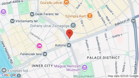 Apartments for rent i Budapest Erzsébetváros - kort over placeringen
