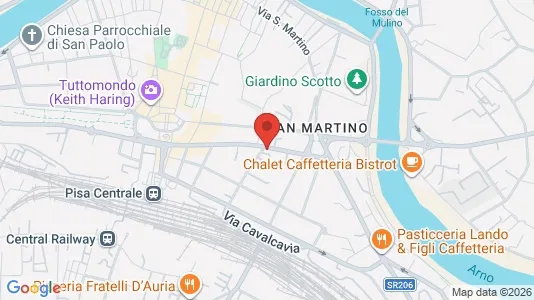 Apartments for rent i Pisa - kort over placeringen