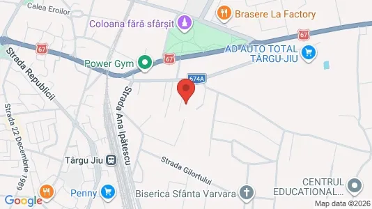 Apartments for rent i Târgu Jiu - kort over placeringen