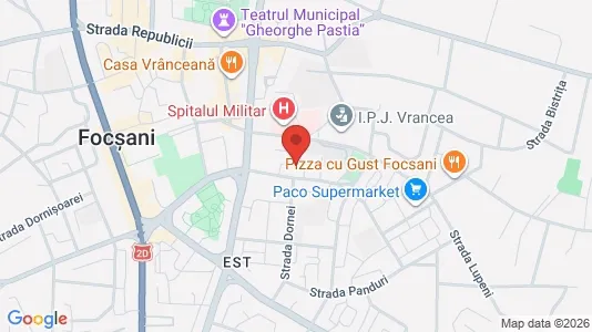 Apartments for rent i Focşani - kort over placeringen