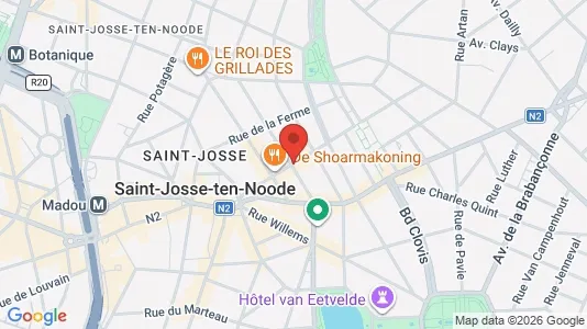 Apartments for rent i Brussels Sint-Joost-ten-Node - kort over placeringen