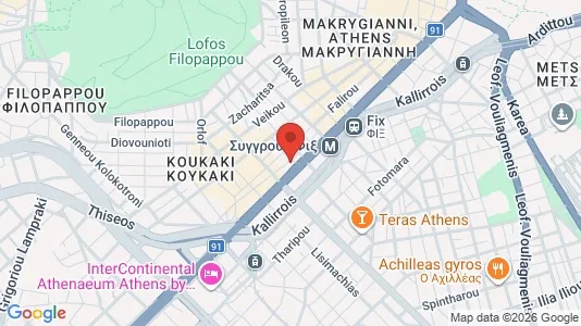 Apartments for rent i Athens Akropoli - kort over placeringen