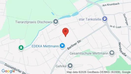 Apartments for rent i Mettmann - kort over placeringen