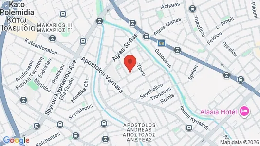 Apartments for rent i Limassol - kort over placeringen