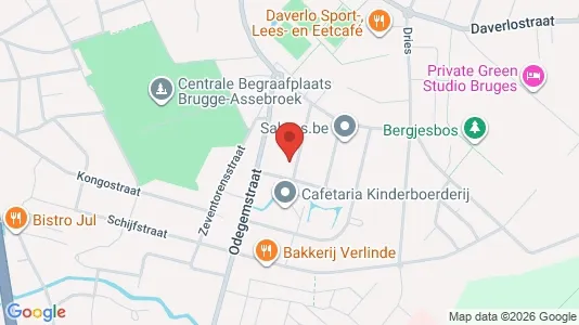 Apartments for rent i Brugge - kort over placeringen