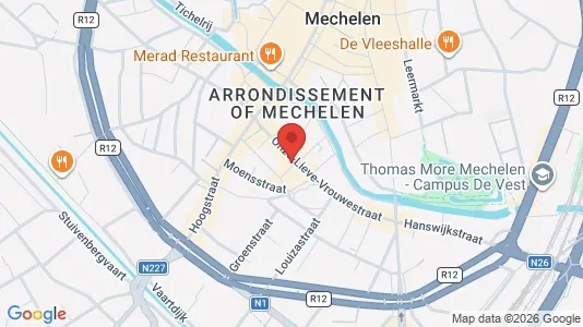 Apartments for rent i Mechelen - kort over placeringen