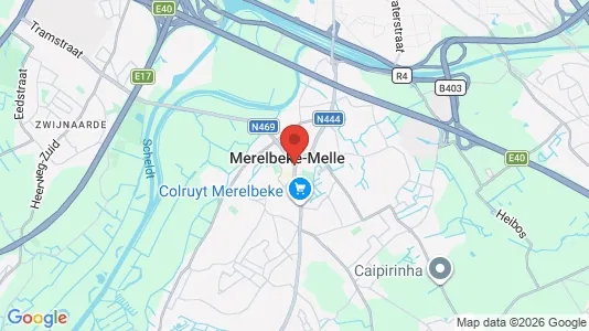 Houses for rent i Merelbeke - kort over placeringen