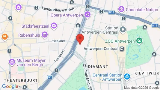 Apartments for rent i Stad Antwerp - kort over placeringen