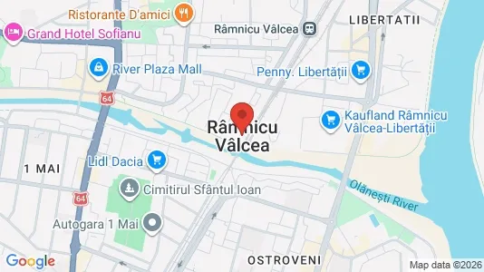 Apartments for rent i Râmnicu Vâlcea - kort over placeringen